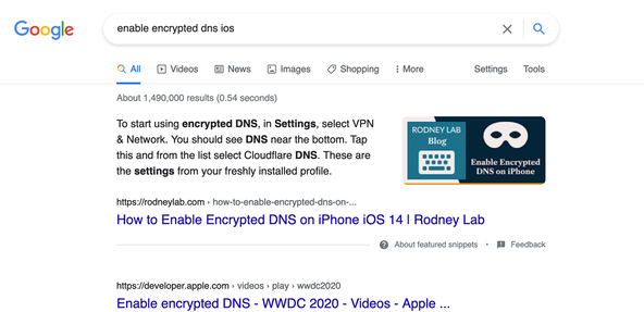 SvelteKit SEO: Example of a featured snippet from Google search results. Shows a Rodney Lab page in results given prominence over other search results in a featured snippet.
